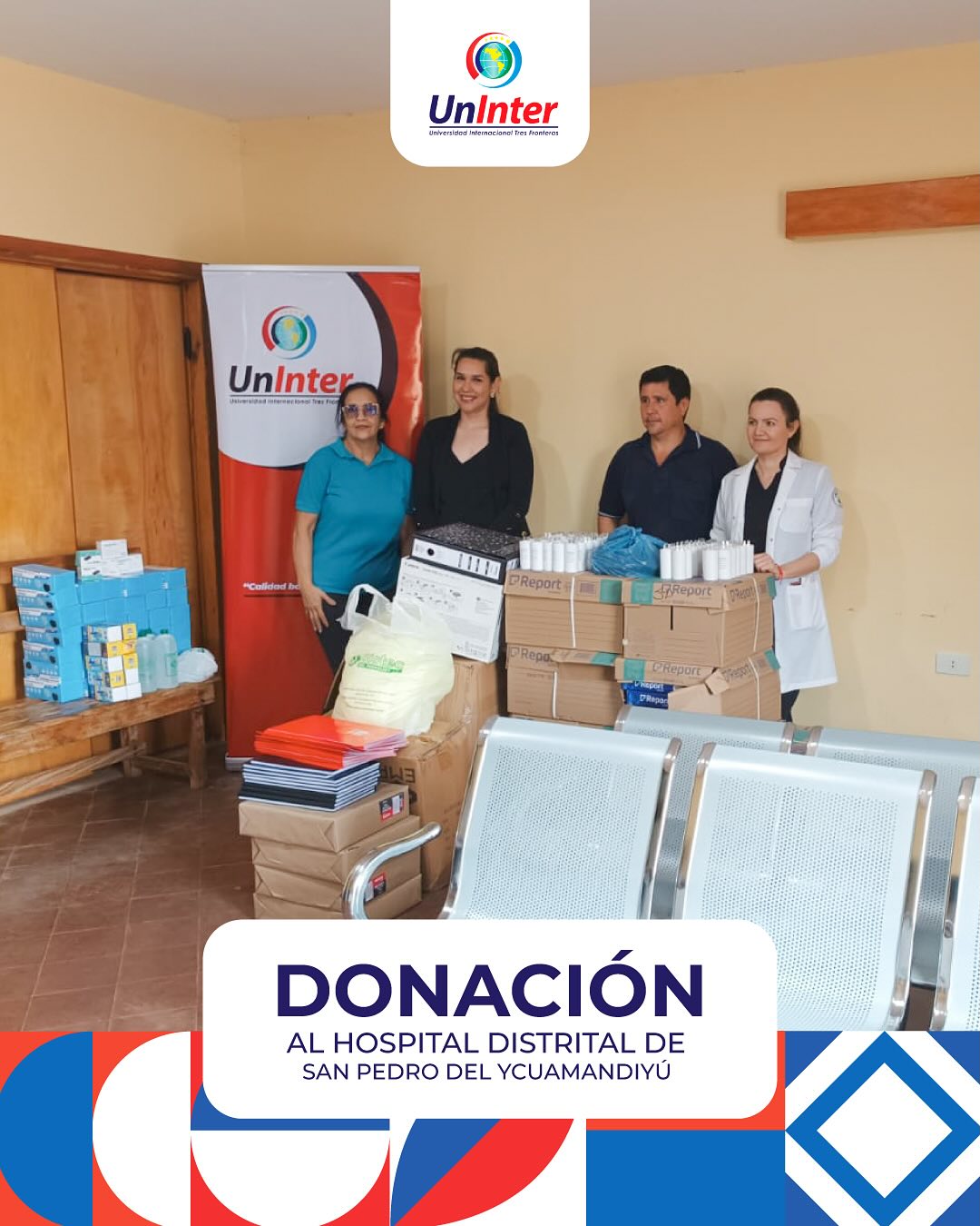 Donación al Hospital Distrital de San Pedro del Ycuamandiyú